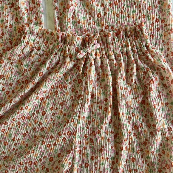 Zara Wideleg Multicolor Floral Pants for Girl Size 9 - Picture 2 of 4